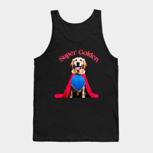 Super Golden-Golden Retriever Superhero Tank Top